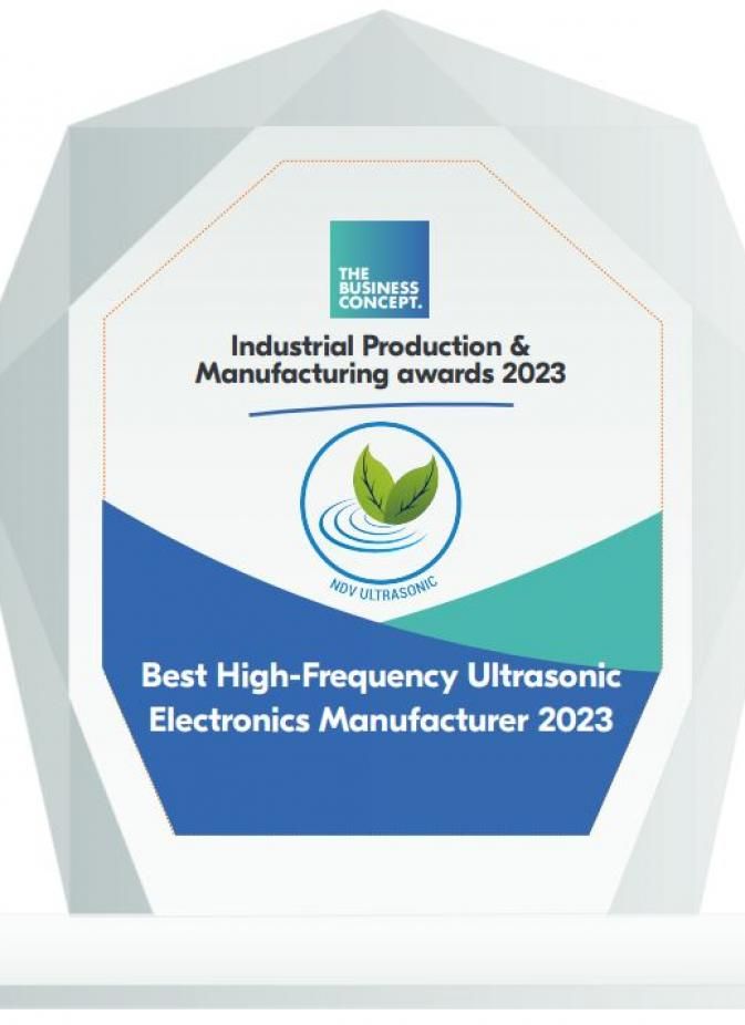 Prijs voor Beste Fabrikant van Hoogfrequente Ultrasone Elektronica 2023